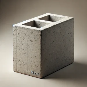 Bloc prefabricado de concreto 11x14x28